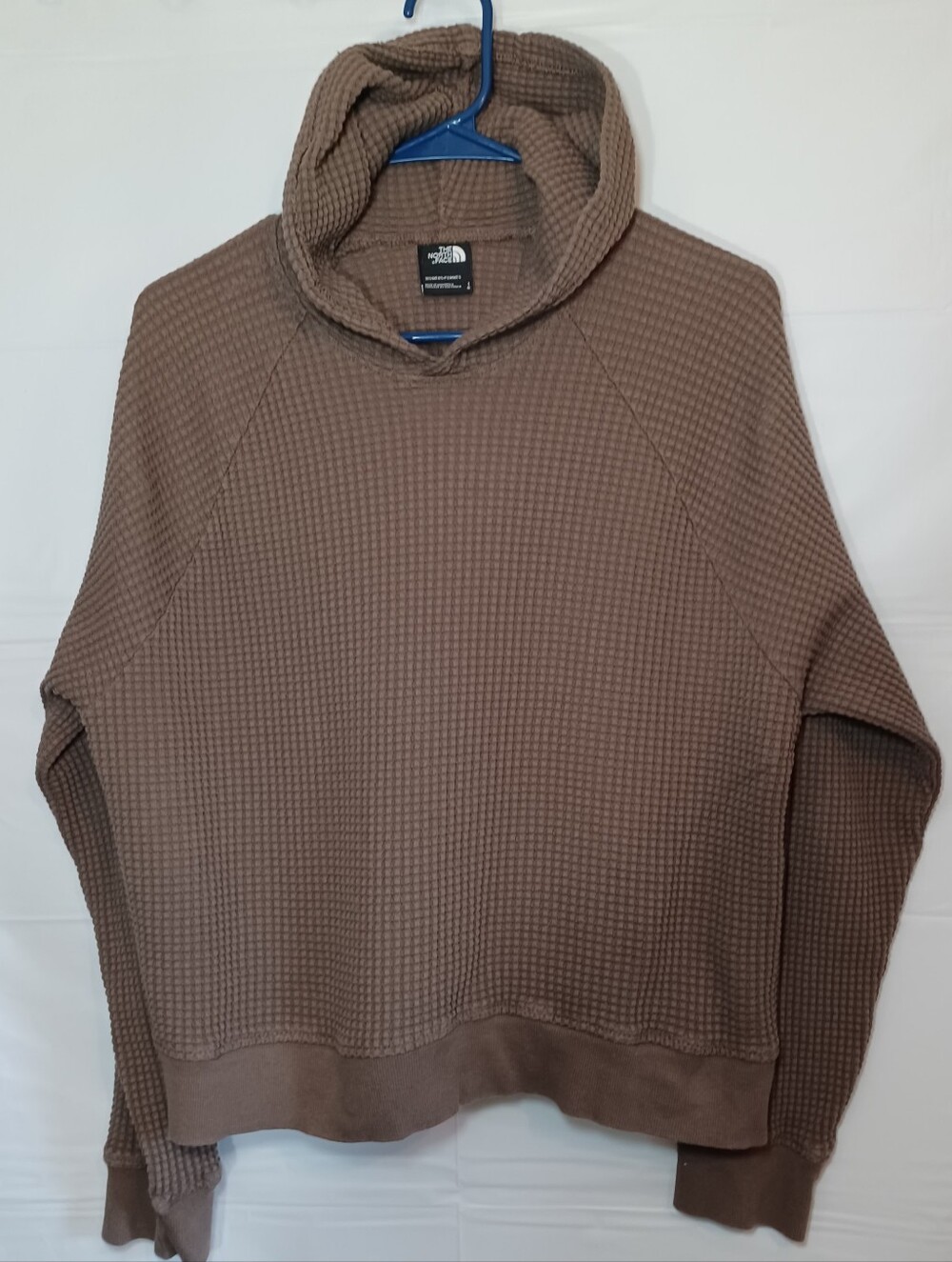 The North Face Women’s Brown Chabot Waffle Knit Pullover Hoodie